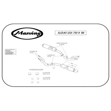 Marving S/2092/NC Suzuki Gsx 750 R 88