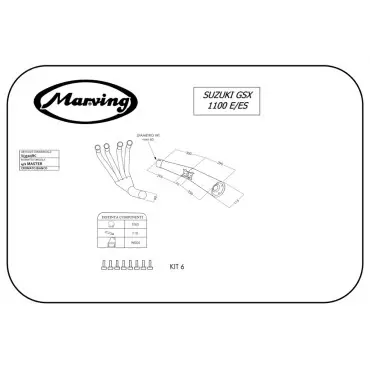 Marving S/3510/BC Suzuki Gsx 1100 E/es