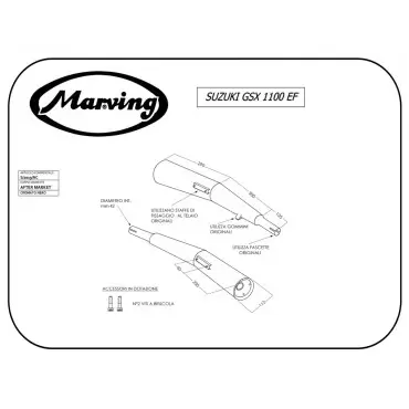 Marving S/2019/NC Suzuki Gsx 1100 Ef