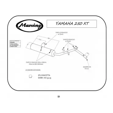 Marving EDR/9/NC Yamaha Xt 250