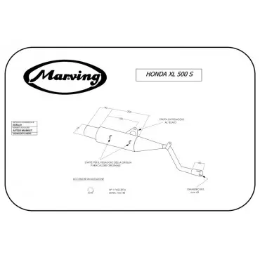 Marving EDR/2/V Honda Xl 500 S