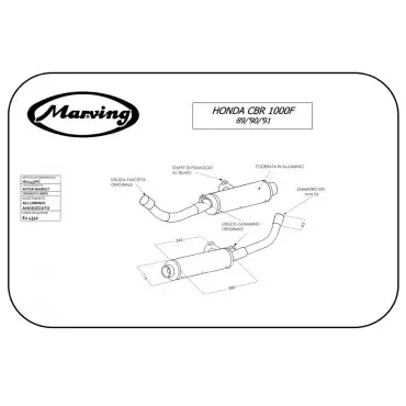 Marving H/2145/NC Honda Cbr 1000 F 89/95