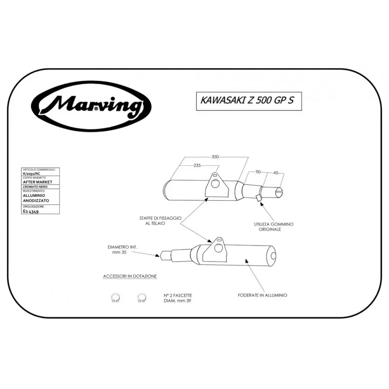 Marving K/2091/NC Kawasaki Z 500 Gp S