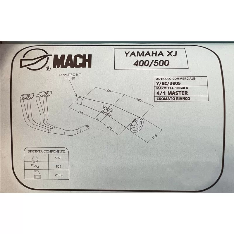 Marving Y/3605/BC Yamaha Xj 550