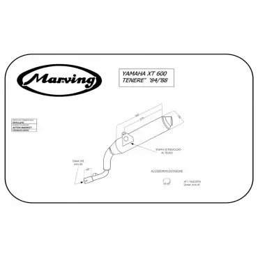 Marving EDR/11/NC Yamaha XT 600/Tenere' 84/89