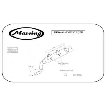 Marving EDR/27/NC Yamaha XT 600 E 91/96