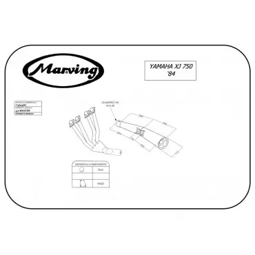 Marving Y/3609/BC Yamaha Xj 750 84