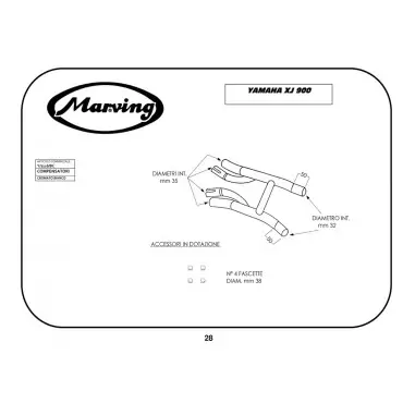 Marving Y/2116/BC Yamaha Xj 900