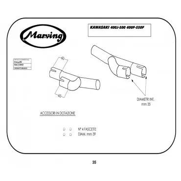 Marving K/2052/BC Kawasaki Z 400 J