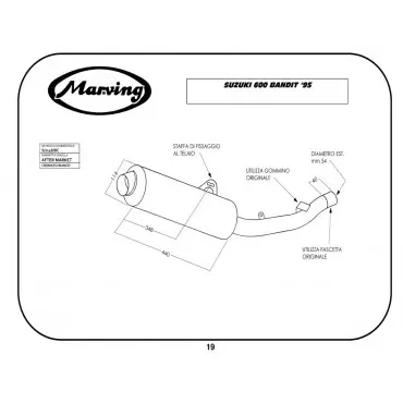 Marving S/2148/BC Suzuki 600 Bandit 95/99