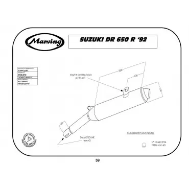 Marving S/AAA/51/BC Suzuki Dr 650 R 92