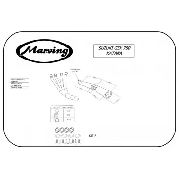 Marving S/3506/NC Suzuki Gsx 750 Katana
