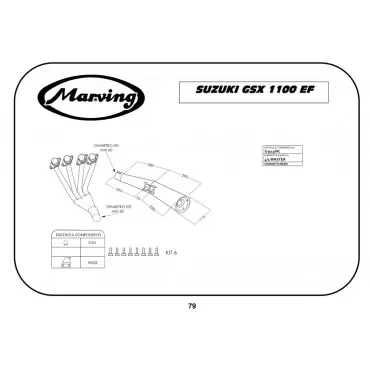 Marving S/3513/NC Suzuki Gsx 1100 Ef