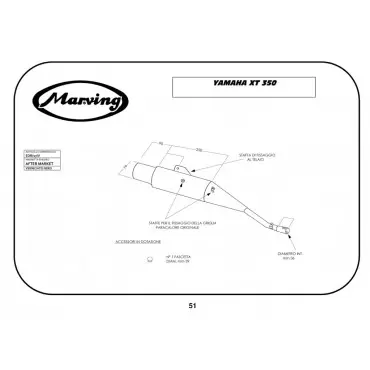 Marving EDR/17/V Yamaha Xt 350