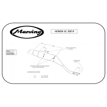 Marving EDR/3/V Honda Xl 500 R