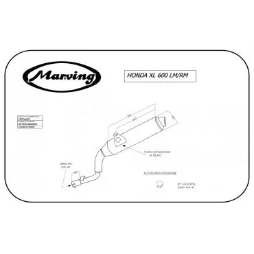 Marving EDR/19/NC Honda Xl 600 LM