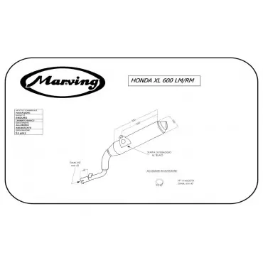 Marving H/AAA/36/BC Honda Xl 600 LM