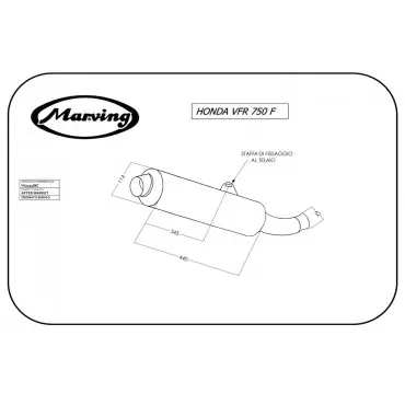 Marving H/2134/BC Honda Vfr 750 F 94/97