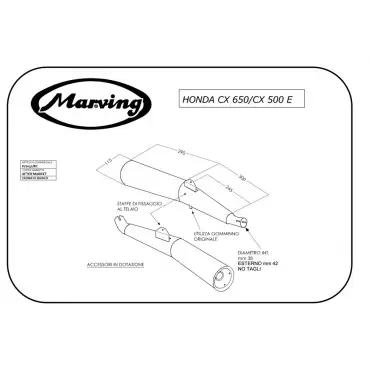 Marving H/2032/BC Honda Cx 500 E/650