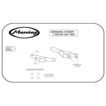 Marving K/2052/NC Kawasaki Z 550 Gp Uni-trak