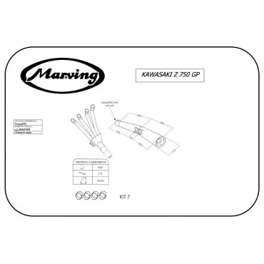 Marving K/3413/NC Kawasaki Z 750 Gp