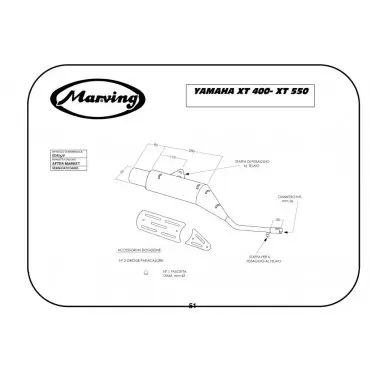 Marving EDR/5/V Yamaha Xt 550