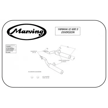 Marving Y/2131/BC Yamaha Xj 600 S Diversion