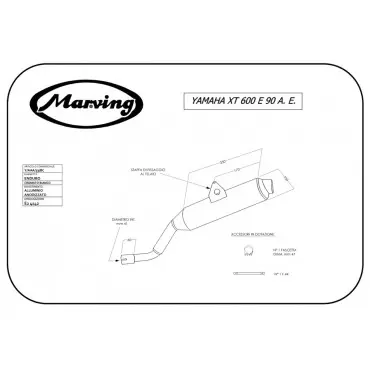 Marving Y/AAA/33/BC Yamaha XT 600 E Avv. Elet. 90