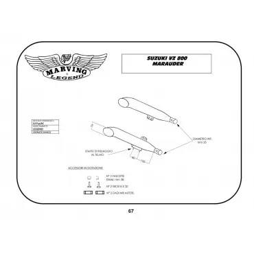 Marving S/CP30/BC Suzuki Vz 800 Marauder 97/98