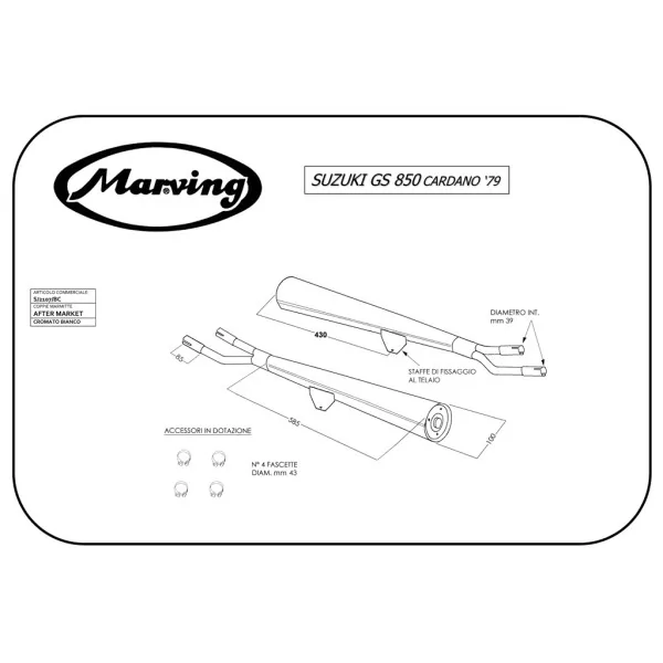 Marving S/2107/BC Suzuki Gs 850 Cardano 1979