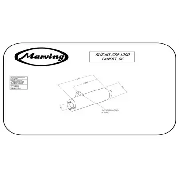 Marving S/2154/BC Suzuki 1200 Bandit 96/99