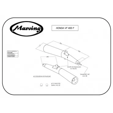 Marving H/2015/NC Honda Vf 400 F