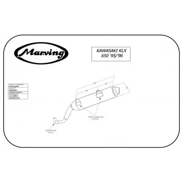 Marving K/AAA/54/BC Kawasaki Klx 650 95/96