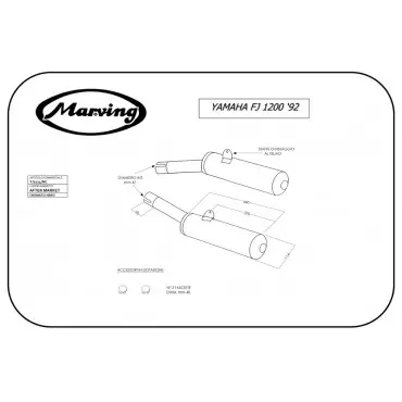 Marving Y/2124/NC Yamaha Fj 1200 92
