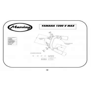 Marving Y/2086/BC Yamaha 1200 V Max