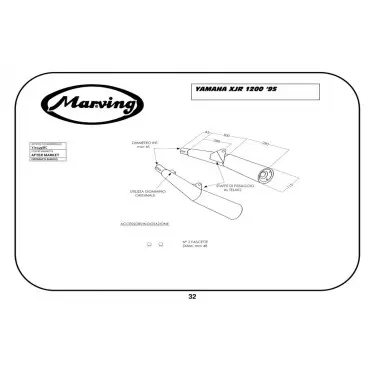 Marving Y/2149/BC Yamaha Xjr 1200 95