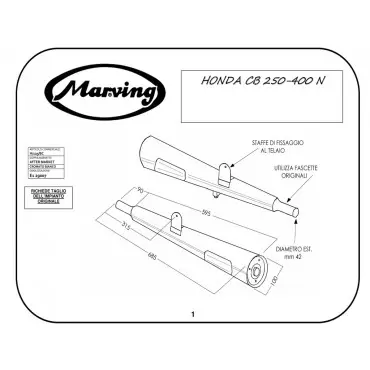 Marving H/125/BC Honda Cb 250 N