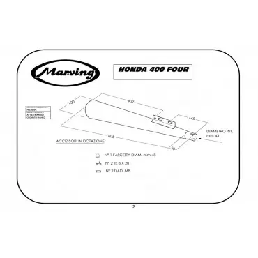 Marving H/120/BC Honda Cb 400 Four