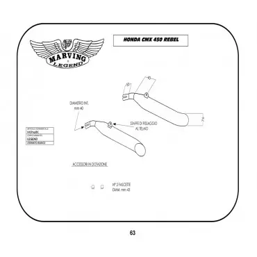 Marving H/CP02/BC Honda Cmx 450 Rebel