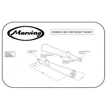 Marving H/2101/BC Honda Cbx 450 Nighthawk