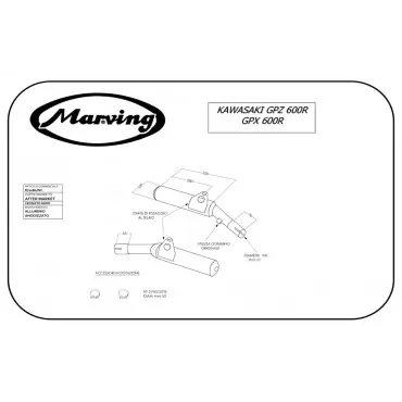 Marving K/2080/NC Kawasaki Gpz 600 R