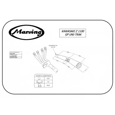 Marving K/3415/NC Kawasaki Z 1100 Gp Uni-trak