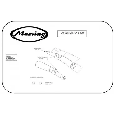 Marving K/2074/BC Kawasaki Z 1300