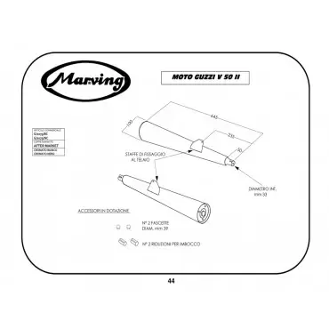 Marving G/2073/BC Moto Guzzi V 50 II