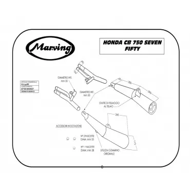 Marving H/2135/BC Honda Cb 750 Seven Fifty