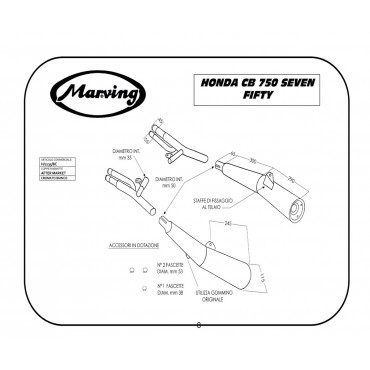 Marving H/2135/BC Honda Cb 750 Seven Fifty