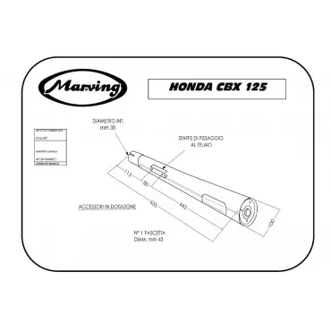 Marving H/130/BC Honda Cbx 125