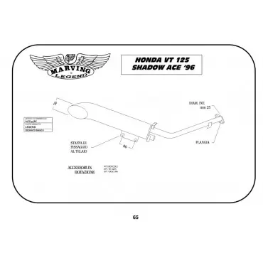 Marving H/CP34/BC Honda Vt 125 Shadow