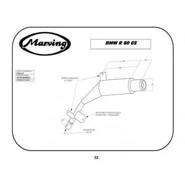 Marving EDR/22/V Bmw R 80 Gs