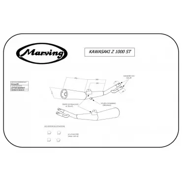 Marving K/2051/BC Kawasaki Z 1000 St